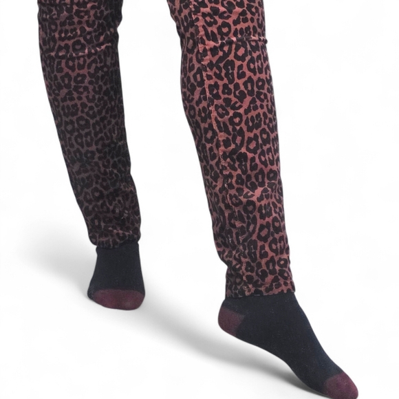 LOFT Animal Print Corduroy Skinny Pants w/ Stretch - Picture 5 of 16